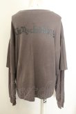 画像3: NieR Clothing / プリントラグランカットソー  チャコール O-24-11-06-025-PU-TO-IG-ZT372 (3)