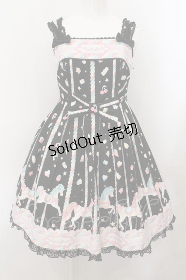 画像1: Angelic Pretty / Sugary Carnivalジャンパースカート  クロ O-24-11-07-012-AP-OP-OW-OS (1)