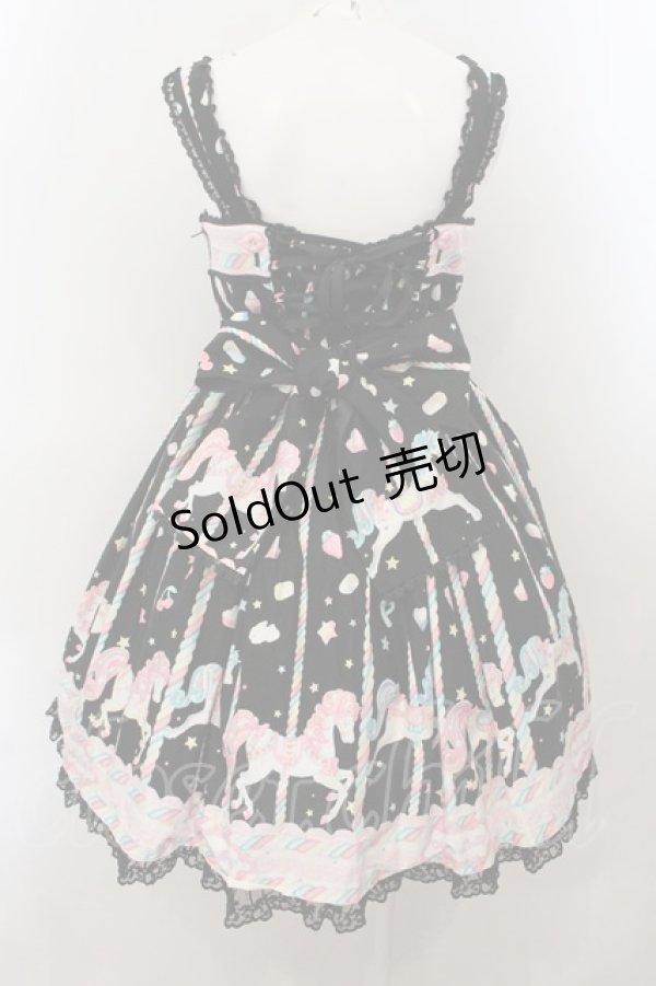 画像5: Angelic Pretty / Sugary Carnivalジャンパースカート  クロ O-24-11-07-012-AP-OP-OW-OS (5)