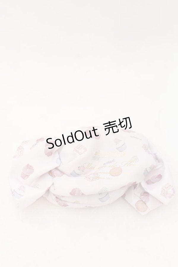 画像1: 【SALE】Maison de FLEUR / パティスリープリントキャンディポーチ  ピンク O-24-11-08-083-LO-ZA-IG-ZT387 (1)