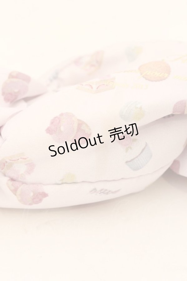 画像3: 【SALE】Maison de FLEUR / パティスリープリントキャンディポーチ  ピンク O-24-11-08-083-LO-ZA-IG-ZT387 (3)