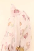 画像4: Maison de FLEUR / パティスリープリントキャンディポーチ  ピンク O-24-11-08-083-LO-ZA-IG-ZT387 (4)