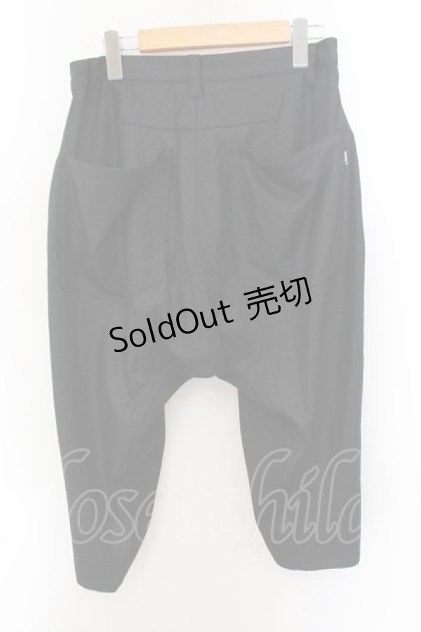 画像2: h.NAOTO / スタッズ配色サルエルパンツ  ブラック O-24-11-09-043-HN-PA-IG-ZY (2)