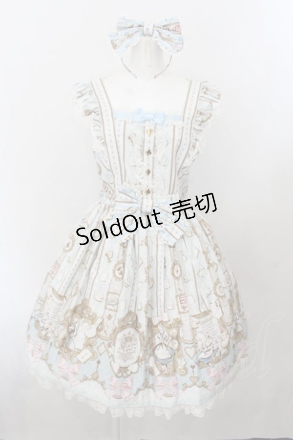 画像1: Angelic Pretty / Alice in WonderLandジャンパースカートセット  サックス O-24-11-14-053-AP-OP-IG-OS (1)