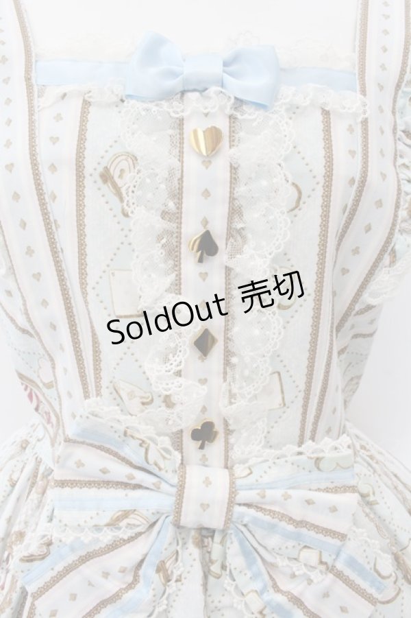 画像2: Angelic Pretty / Alice in WonderLandジャンパースカートセット  サックス O-24-11-14-053-AP-OP-IG-OS (2)