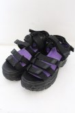 画像1: YOSUKE / 厚底サンダル 2810128 JPN24.0cm ブラック O-24-11-16-1039-PU-SH-IG-ZT335 (1)