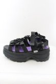 画像2: YOSUKE / 厚底サンダル 2810128 JPN24.0cm ブラック O-24-11-16-1039-PU-SH-IG-ZT335 (2)