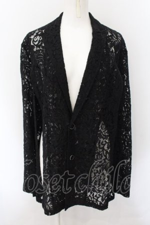 画像: ililil / 2wayスリット入りレースジャケット F ブラック O-24-11-16-027-PU-TO-YM-ZT061