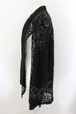 画像2: ililil / 2wayスリット入りレースジャケット F ブラック O-24-11-16-027-PU-TO-YM-ZT061 (2)