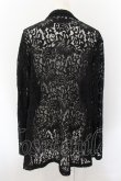 画像3: ililil / 2wayスリット入りレースジャケット F ブラック O-24-11-16-027-PU-TO-YM-ZT061 (3)