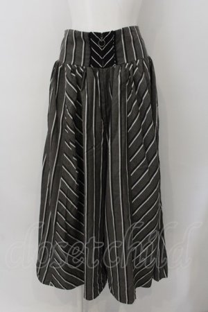画像: axes femme / フロントジップワイドパンツ M グレー O-24-11-20-097-AX-PA-OW-ZT263
