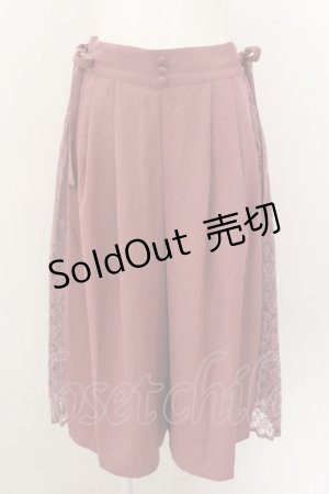 画像: 【SALE】axes femme / サイドプリーツハーフパンツ F ピンク O-24-11-26-068-AX-PA-IG-ZT249