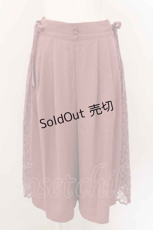 画像1: 【SALE】axes femme / サイドプリーツハーフパンツ F ピンク O-24-11-26-068-AX-PA-IG-ZT249 (1)