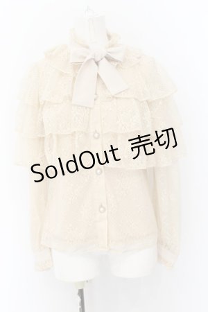 画像: Swankiss / DB 4frill lace B/L  ベージュ O-24-11-27-029-CA-BL-IG-ZT282