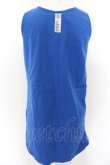 画像2: SUPER LOVERS / スカルプリントビッグタンクトップ  ブルー O-24-11-28-064-PU-TO-IG-ZT124 (2)