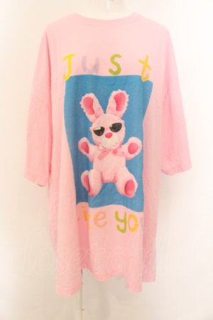 画像: Candy Stripper / JUST LIKE YOU BIG BIG TEE 2 ピンク O-24-11-28-067-PU-TS-IG-ZT124
