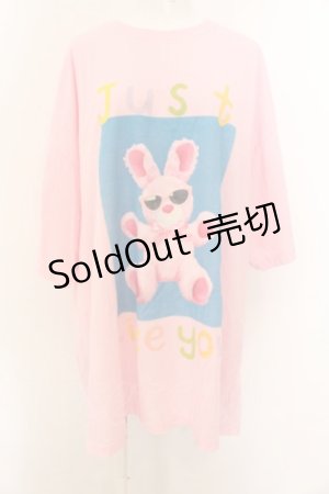 画像: Candy Stripper / JUST LIKE YOU BIG BIG TEE 2 ピンク O-24-11-28-067-PU-TS-IG-ZT124
