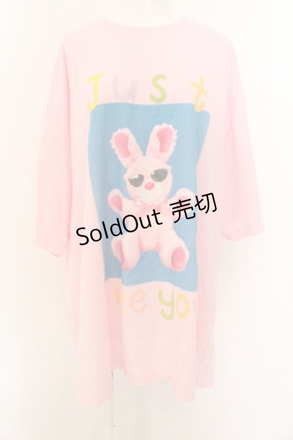 画像1: Candy Stripper / JUST LIKE YOU BIG BIG TEE 2 ピンク O-24-11-28-067-PU-TS-IG-ZT124 (1)