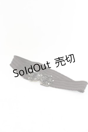 画像: axes femme / 立体バラクラシカルゴムベルト  ブラウンｘアンティークゴールド O-24-11-28-131-AX-ZA-YM-ZT208-F004