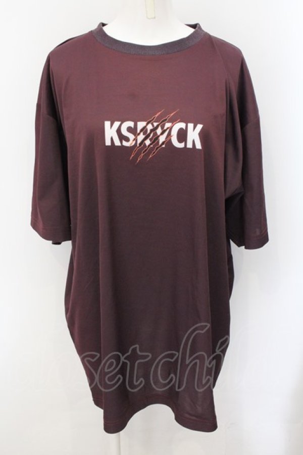 画像1: KRY CLOTHING / 「K0332T」Tシャツ  濃小豆色 O-24-11-29-059-EL-TO-OW-ZT259 (1)