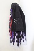 画像2: KRY CLOTHING / 「miruki×KRY 02」炎Tシャツ  ブラック O-24-11-29-061-EL-TO-OW-ZT259 (2)