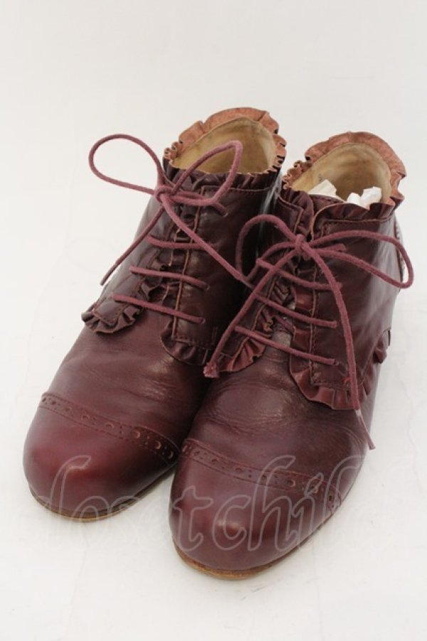 画像1: Jane Marple / ウィングチップブーティ S ボルドー O-24-11-29-114-JM-ZA-IG-ZT-K006 (1)