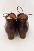 画像5: Jane Marple / ウィングチップブーティ S ボルドー O-24-11-29-114-JM-ZA-IG-ZT-K006 (5)