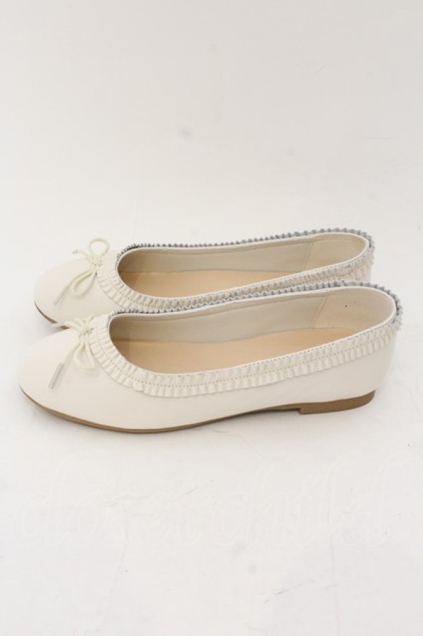 画像3: PINK HOUSE / フリル使いバレエシューズ 2（S） オフシロ O-24-11-29-117-LO-SH-OW-ZT-K006 (3)