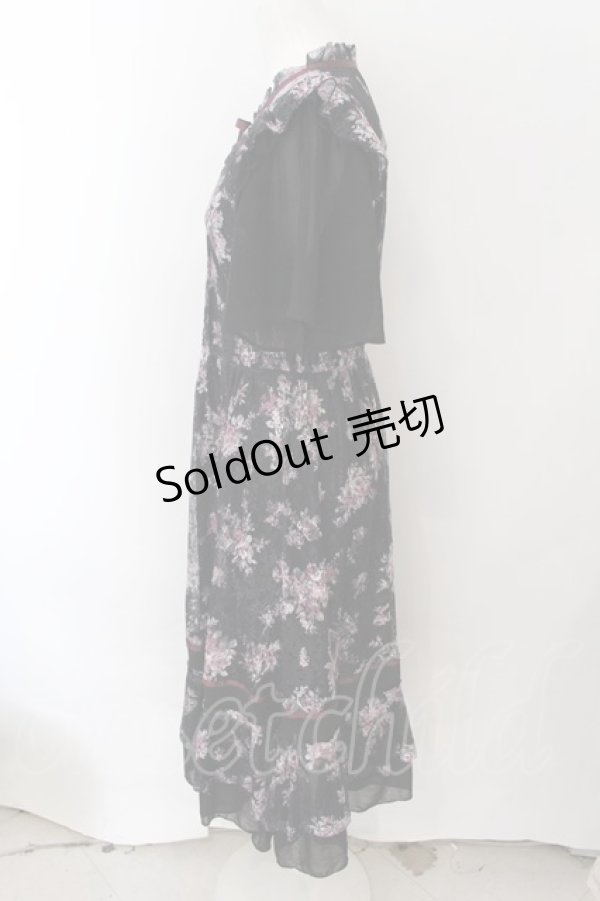 画像3: axes femme / フラワーレースワンピース F クロ O-24-11-30-1044-AX-OP-OW-OS (3)