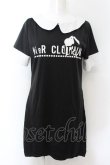 画像1: NieR Clothing / ロゴpt配色ワンピース L ブラック×ホワイト O-24-11-30-097-PU-OP-OW-ZT061 (1)