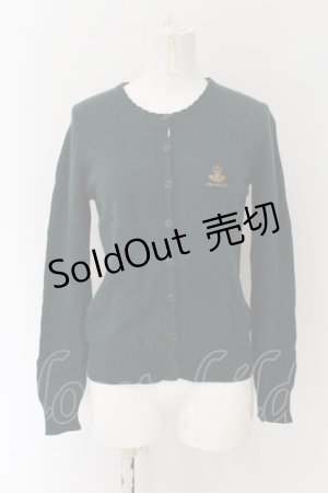 画像: Jane Marple / 天使刺繍ニットカーディガン M グリーン O-24-11-30-167-JM-TO-IG-ZT465