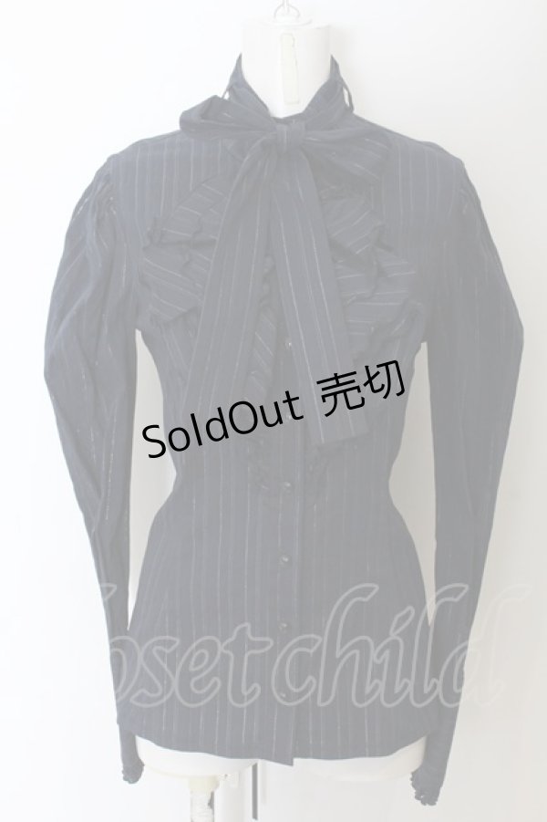 画像1: ATELIER BOZ / シュノンソーブラウス  ネイビー O-24-12-04-015-EL-BL-IG-ZS (1)