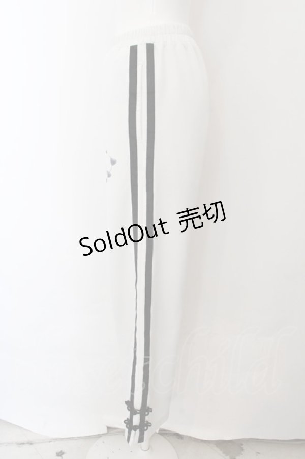 画像2: ACDC / たれぱんだ チャイナパンツ  ブラック×ホワイト O-24-12-05-072-PU-PA-OW-ZT124 (2)