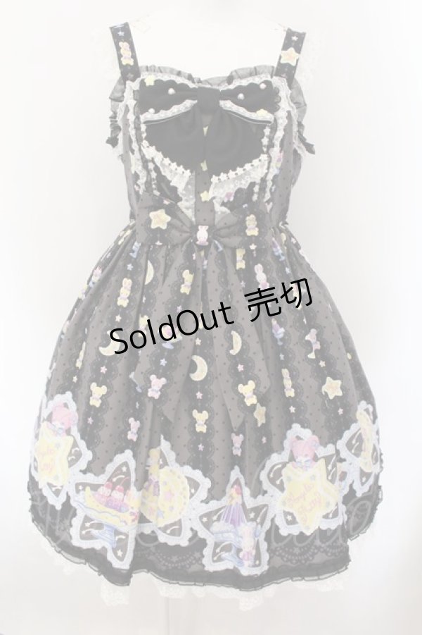 画像1: Angelic Pretty / Dreamy Night Cakesジャンパースカート  クロ O-24-12-05-012-AP-OP-OW-OS (1)