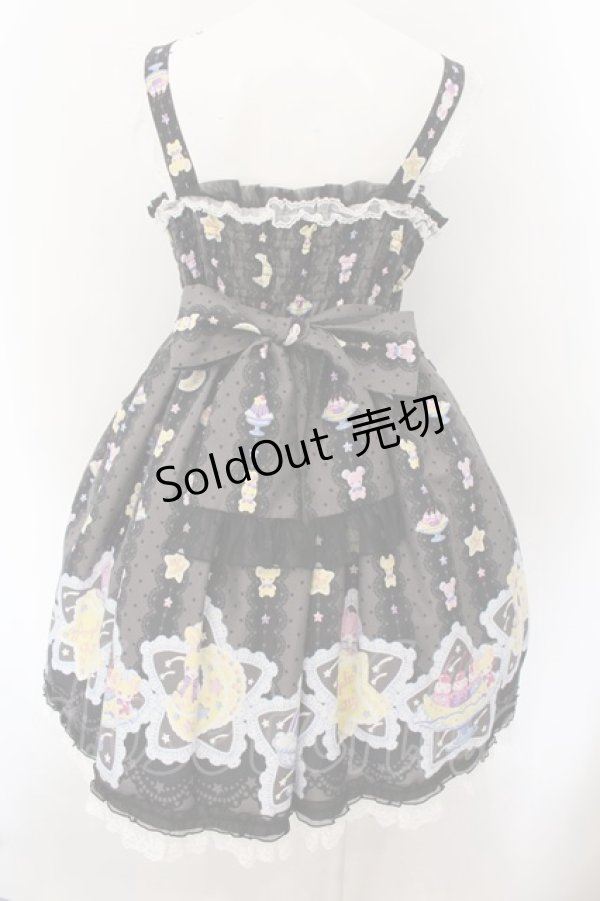 画像4: Angelic Pretty / Dreamy Night Cakesジャンパースカート  クロ O-24-12-05-012-AP-OP-OW-OS (4)