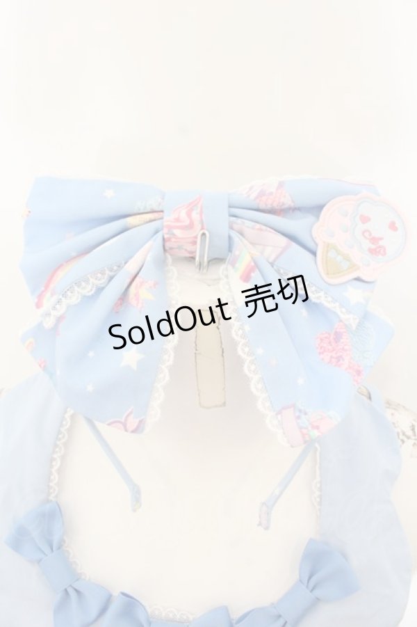 画像4: Angelic Pretty / MilkyPlanetジャンパースカートSet  サックス O-24-12-05-013-AP-OP-OW-OS (4)