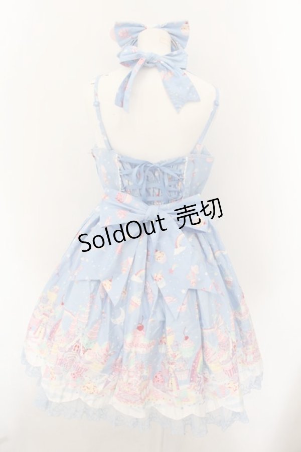 画像6: Angelic Pretty / MilkyPlanetジャンパースカートSet  サックス O-24-12-05-013-AP-OP-OW-OS (6)