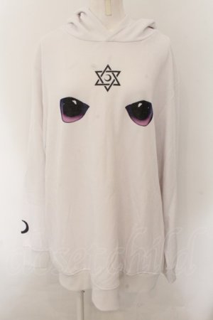 画像: REFLEM / OWLプリントパーカー F ホワイト O-24-12-05-017-PU-TO-YM-ZT385