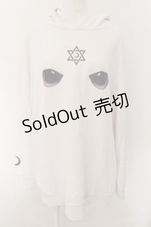 画像: REFLEM / OWLプリントパーカー F ホワイト O-24-12-05-017-PU-TO-YM-ZT385