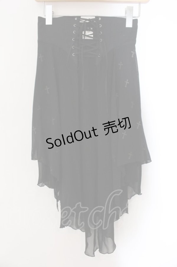 画像1: BPN / クロスシフォンイレギュラーソフトコルセット M ブラック O-24-12-07-013-GO-SK-IG-ZY (1)