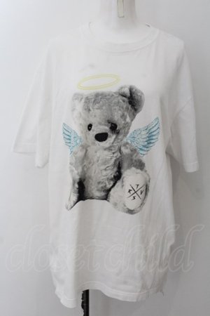 画像: TRAVAS TOKYO / 天使クマTシャツ F ホワイト O-24-12-13-042-PU-TS-YM-ZT385