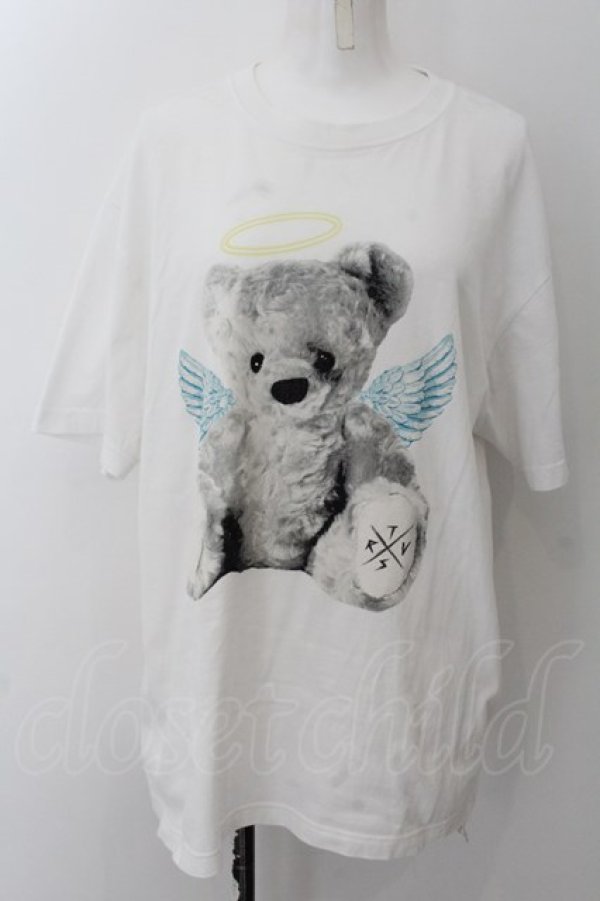 画像1: TRAVAS TOKYO / 天使クマTシャツ F ホワイト O-24-12-13-042-PU-TS-YM-ZT385 (1)