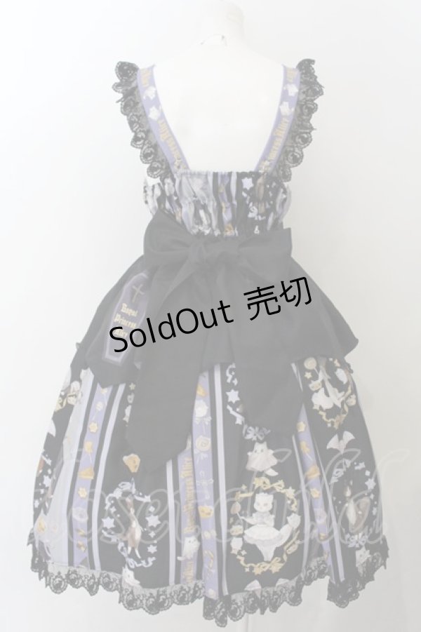 画像2: Royal Princess Alice / ねこ助コラボ Halloween Cat ジャンパースカート  クロ O-24-12-13-023-LO-OP-IG-OS (2)