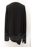 画像2: NieR Clothing / ワイド袖口カットソー  ブラック×マルチ O-24-12-14-044-PU-TO-IG-ZT259 (2)