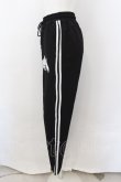 画像2: NieR Clothing / サイドラインパンツ  ブラック×ホワイト O-24-12-14-005-PU-PA-IG-ZT166 (2)