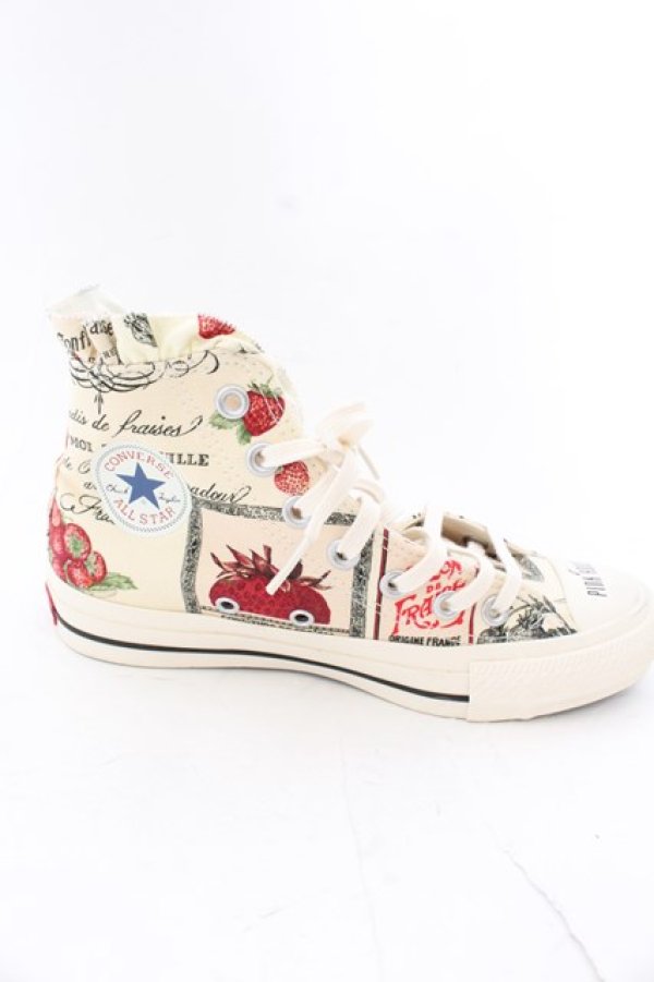 画像6: PINK HOUSE / Salon de Fraiseハイカットスニーカー S キナリ系 O-24-12-15-025-LO-SH-OW-ZT335 (6)