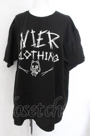画像: NieR Clothing / NieRちゃんptTシャツ 3XL ロゴ（ブラック） O-24-12-18-058-PU-TO-OW-ZT051