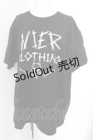 画像: NieR Clothing / NieRちゃんptTシャツ 3XL ロゴ（ブラック） O-24-12-18-058-PU-TO-OW-ZT051