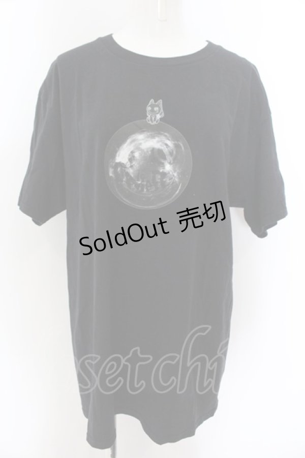 画像1: NieR Clothing / NieRちゃんptTシャツ XL 地球（ブラック） O-24-12-18-069-PU-TO-OW-ZT051 (1)