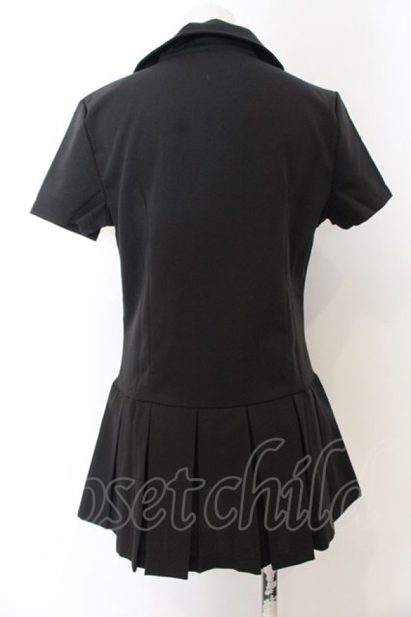 画像3: NieR Clothing / スタイルアップシャツワンピース M ブラック O-24-12-18-081-PU-OP-OW-ZT259 (3)